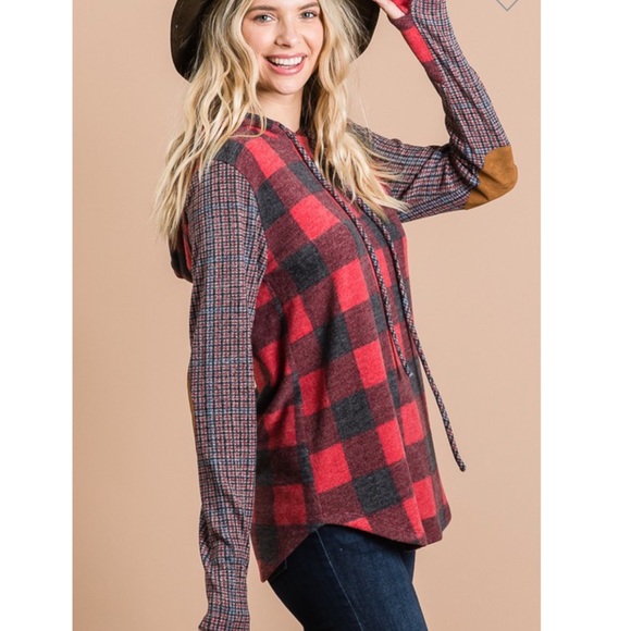 Buffalo Plaid Hoodie - Picture 3 of 3